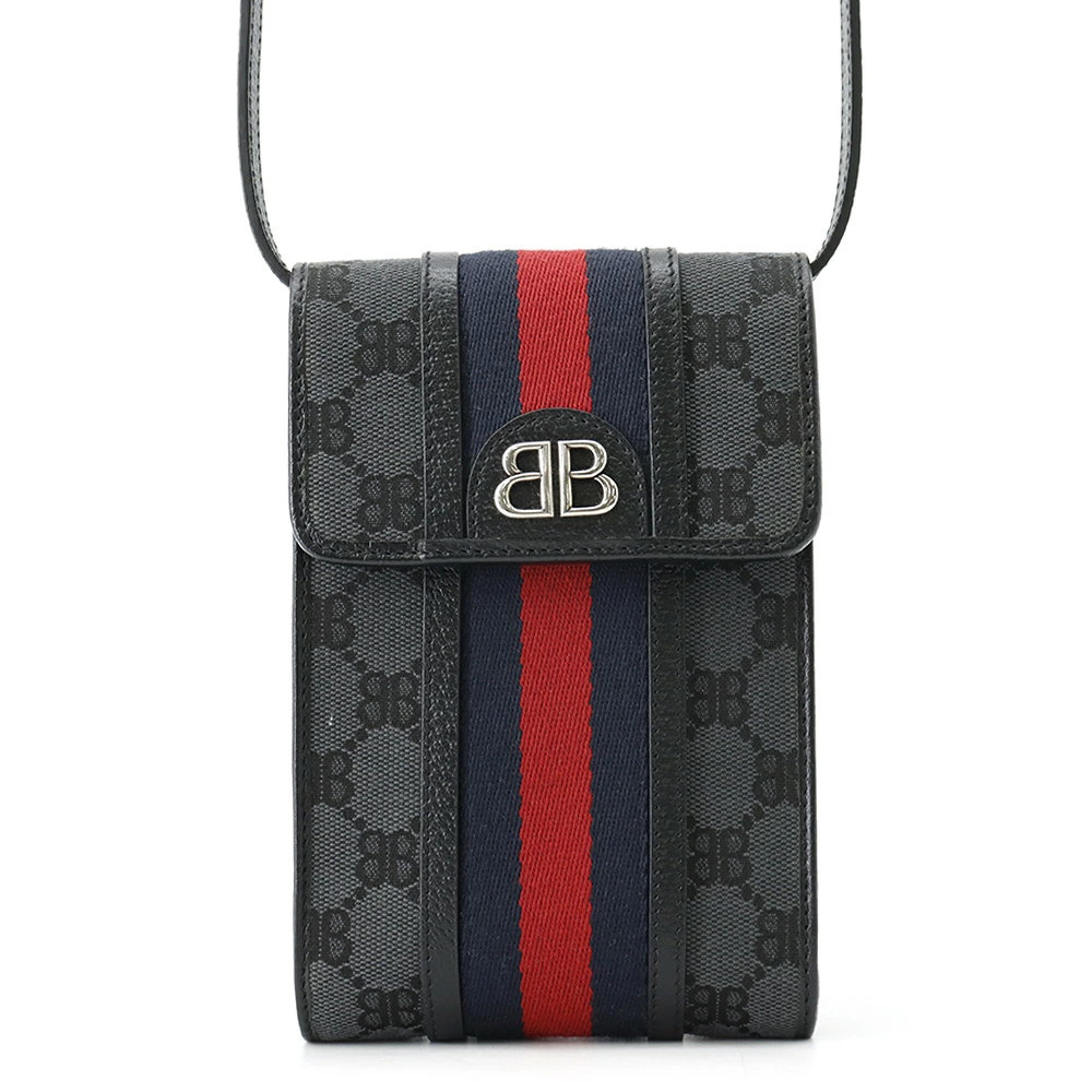 Balenciaga Shoulder Bag Gucci The Hacker Project Ophidia Phone Pouch Black